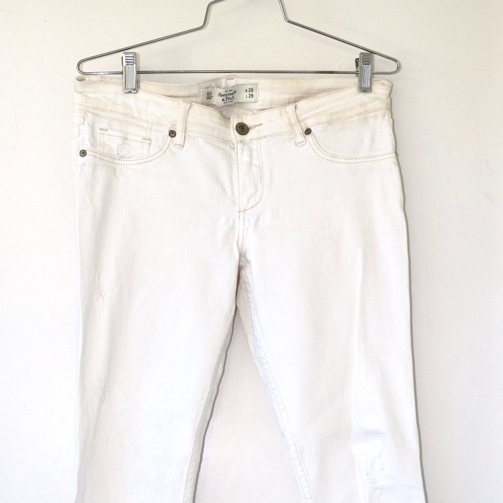 White Abercrombie & Fitch Skinny Jeans